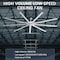 Iliving iLiving 72-Inch, 6 feet HVLS 9 Blades BLDC Big Ceiling Fan, Reversible, 9900 CFM with IR Remote ILG8HVLS72 - alternate 2